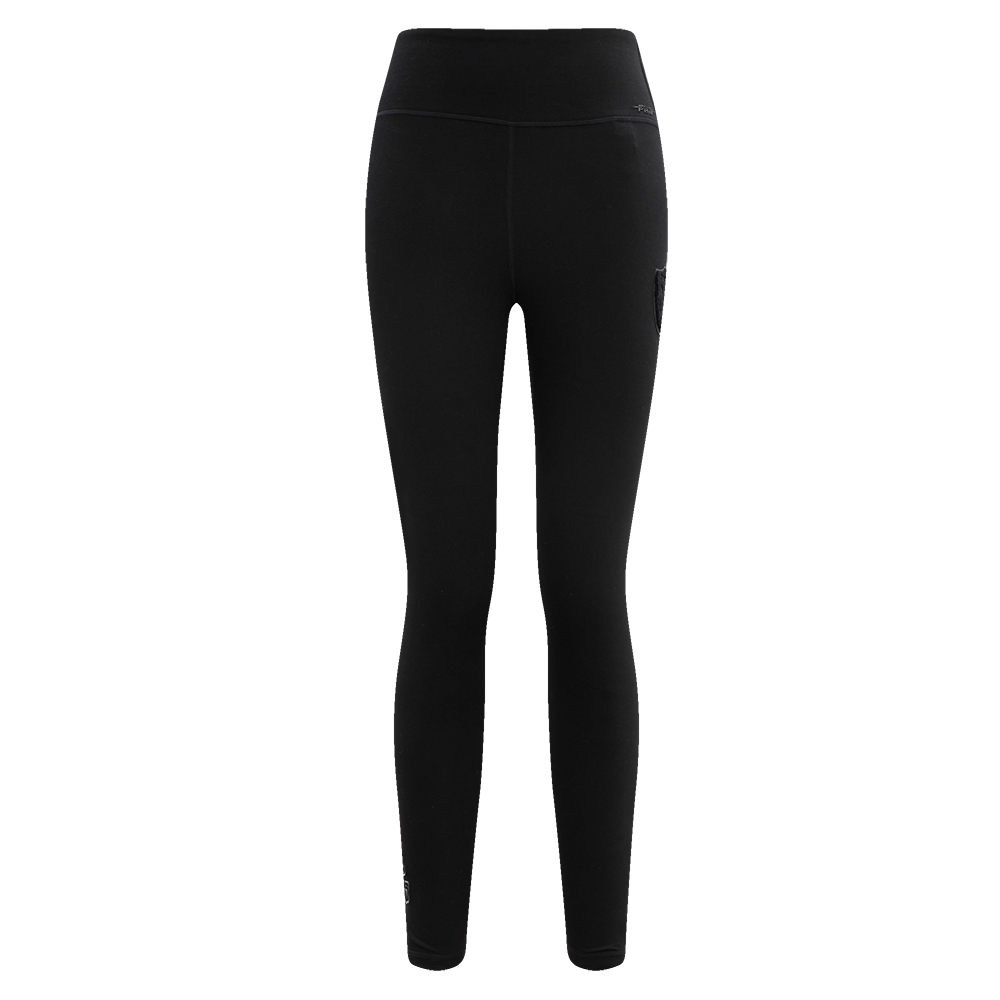 NFL LAS VEGAS RAIDERS TRIPLE BLACK WOMEN'S JERSEY LEGGING (TRIPLE BLACK WOMEN'S)