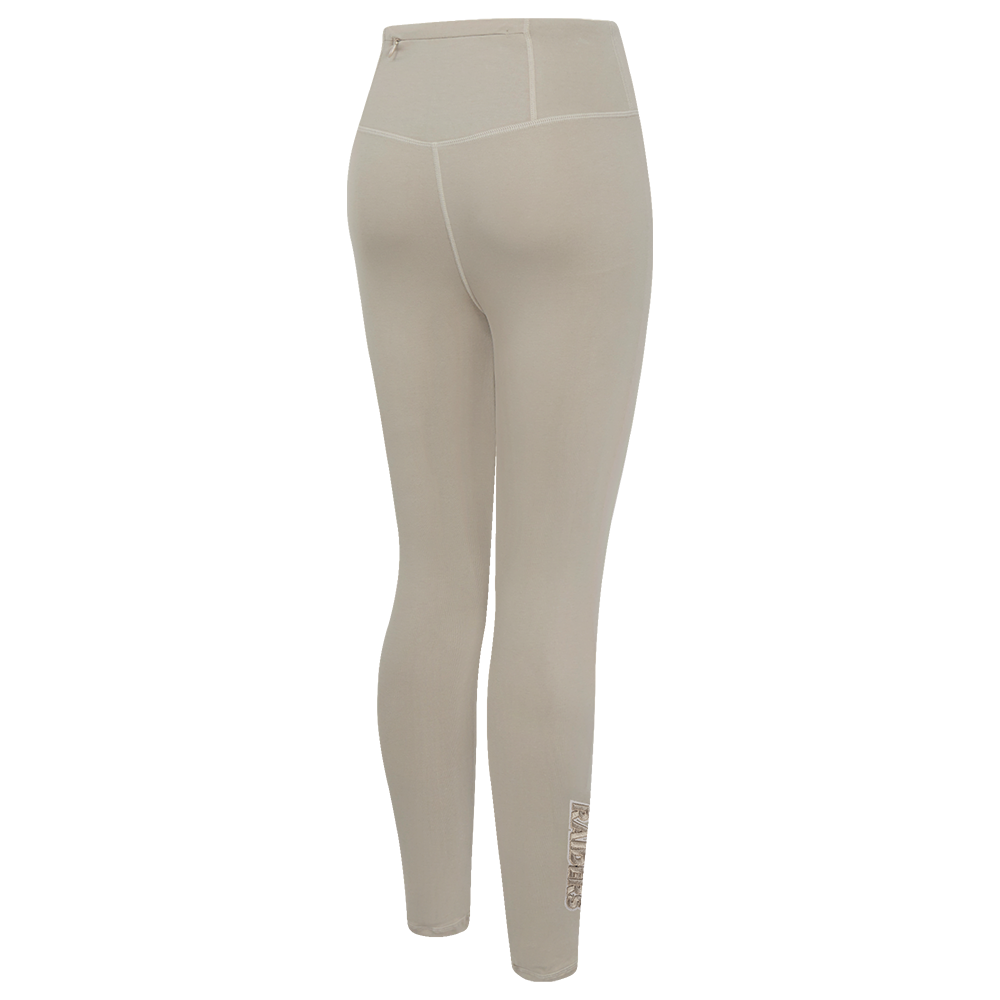 NFL LAS VEGAS RAIDERS NEUTRAL WOMEN'S JERSEY LEGGING (TAUPE)