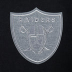 NFL LAS VEGAS RAIDERS REVERSE FRENCH TERRY BLOUSON COLLÉGIAL EN LAINE POUR FEMME (NOIR/GRIS/COQUILLE D'ŒUF)