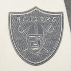 NFL LAS VEGAS RAIDERS REVERSE FRENCH TERRY BLOUSON COLLÉGIAL EN LAINE POUR FEMME (NOIR/GRIS/COQUILLE D'ŒUF)
