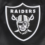 NFL LAS VEGAS RAIDERS SCRIPT TAIL BLOUSON EN SATIN POUR FEMME (NOIR/GRIS)