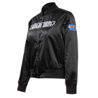 NFL LAS VEGAS RAIDERS CLASSIC WOMEN'S SATIN JACKET (BLACK)
