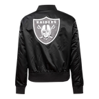 NFL LAS VEGAS RAIDERS CLASSIC WOMEN'S SATIN JACKET (BLACK)