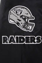 NFL LAS VEGAS RAIDERS CLASSIC WOMEN'S SATIN JACKET (BLACK)