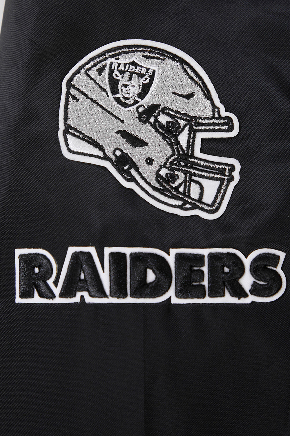 NFL LAS VEGAS RAIDERS CLASSIC WOMEN'S SATIN JACKET (BLACK)