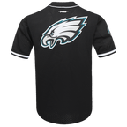 NFL PHILADELPHIA EAGLES CLASSIC MESH CHEMISE BOUTONNÉE POUR HOMME (NOIR)