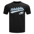 NFL PHILADELPHIA EAGLES SCRIPT TAIL MEN'S   TEE (BLACK)