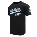 NFL PHILADELPHIA EAGLES SCRIPT TAIL MEN'S   TEE (BLACK)
