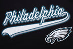NFL PHILADELPHIA EAGLES SCRIPT TAIL MEN'S   TEE (BLACK)