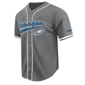 NFL PHILADELPHIA EAGLES SCRIPT TAIL CHEMISE BOUTONNÉE EN FILET POUR HOMME (GRIS)