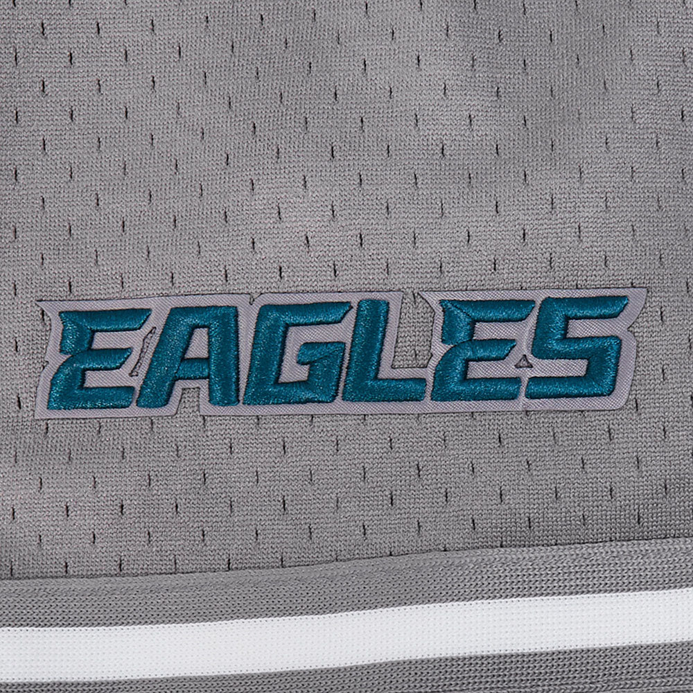 NFL PHILADELPHIA EAGLES SCRIPT TAIL CHEMISE BOUTONNÉE EN FILET POUR HOMME (GRIS)
