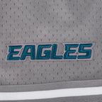 NFL PHILADELPHIA EAGLES SCRIPT TAIL CHEMISE BOUTONNÉE EN FILET POUR HOMME (GRIS)