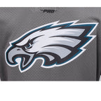 NFL PHILADELPHIA EAGLES SCRIPT TAIL CHEMISE BOUTONNÉE EN FILET POUR HOMME (GRIS)