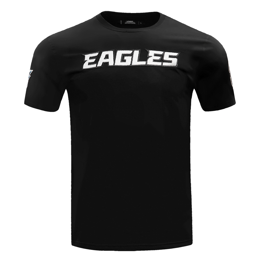 NFL PHILADELPHIA EAGLES CLASSIC CHENILLE MEN'S   TEE (BLACK)