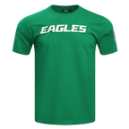 NFL PHILADELPHIA EAGLES CLASSIC CHENILLE T-SHIRT EN JERSEY SIMPLE POUR HOMME (VERT KELLY)