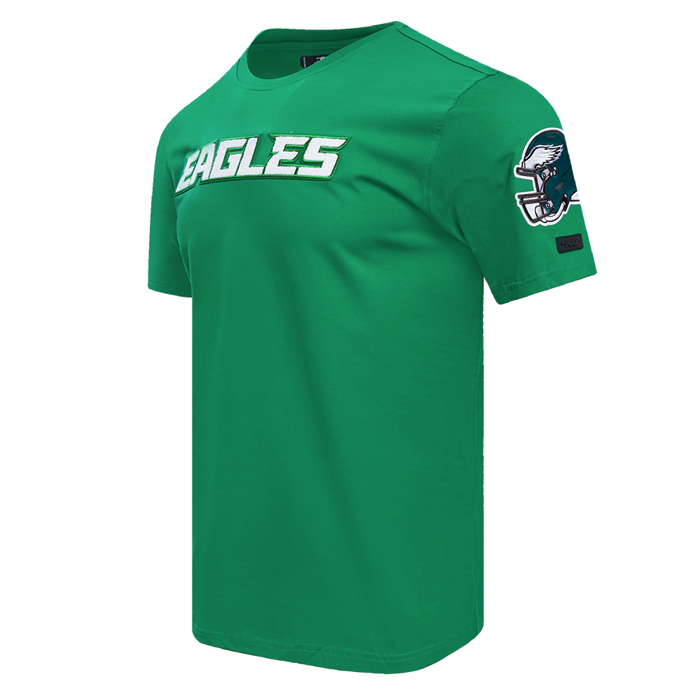 NFL PHILADELPHIA EAGLES CLASSIC CHENILLE T-SHIRT EN JERSEY SIMPLE POUR HOMME (VERT KELLY)