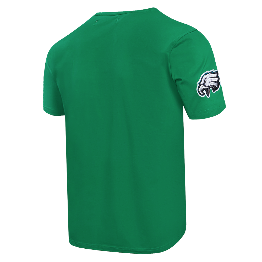NFL PHILADELPHIA EAGLES CLASSIC CHENILLE T-SHIRT EN JERSEY SIMPLE POUR HOMME (VERT KELLY)