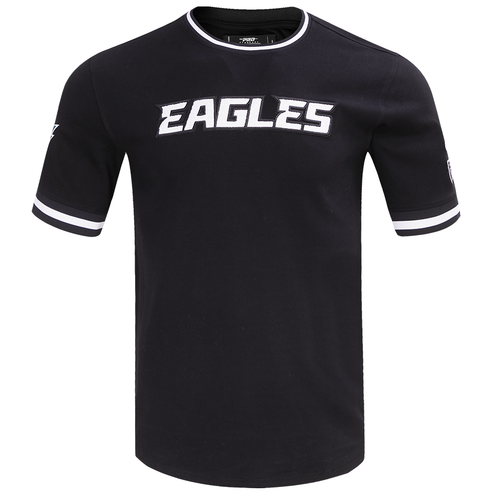 NFL PHILADELPHIA EAGLES CLASSIC CHENILLE T-SHIRT POUR HOMME (NOIR)
