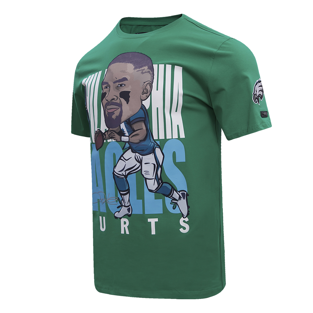 NFL PHILADELPHIA EAGLES JALEN HURTS #1 REMIX AVATAR MEN'S TEE (KELLY GREEN)
