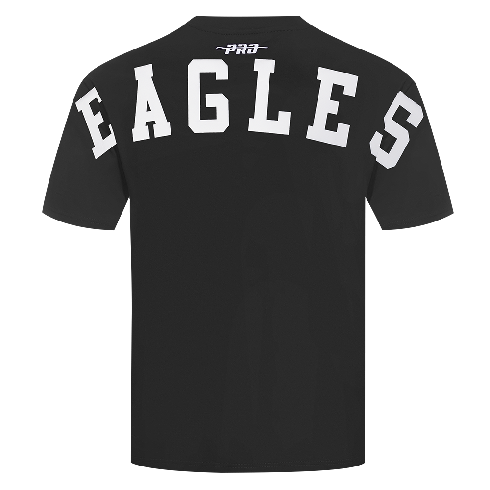 NFL PHILADELPHIA EAGLES WINGSPAN T-SHIRT EN JERSEY DE COTON À ÉPAULES TOMBANTES POUR HOMME (NOIR)