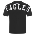 NFL PHILADELPHIA EAGLES WINGSPAN T-SHIRT EN JERSEY DE COTON À ÉPAULES TOMBANTES POUR HOMME (NOIR)