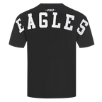 NFL PHILADELPHIA EAGLES WINGSPAN T-SHIRT EN JERSEY DE COTON À ÉPAULES TOMBANTES POUR HOMME (NOIR)