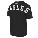 NFL PHILADELPHIA EAGLES WINGSPAN T-SHIRT EN JERSEY DE COTON À ÉPAULES TOMBANTES POUR HOMME (NOIR)