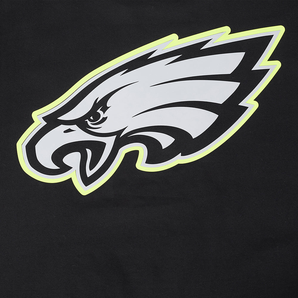 NFL PHILADELPHIA EAGLES UNDER THE LIGHTS T-SHIRT EN JERSEY SIMPLE POUR HOMME (NOIR)