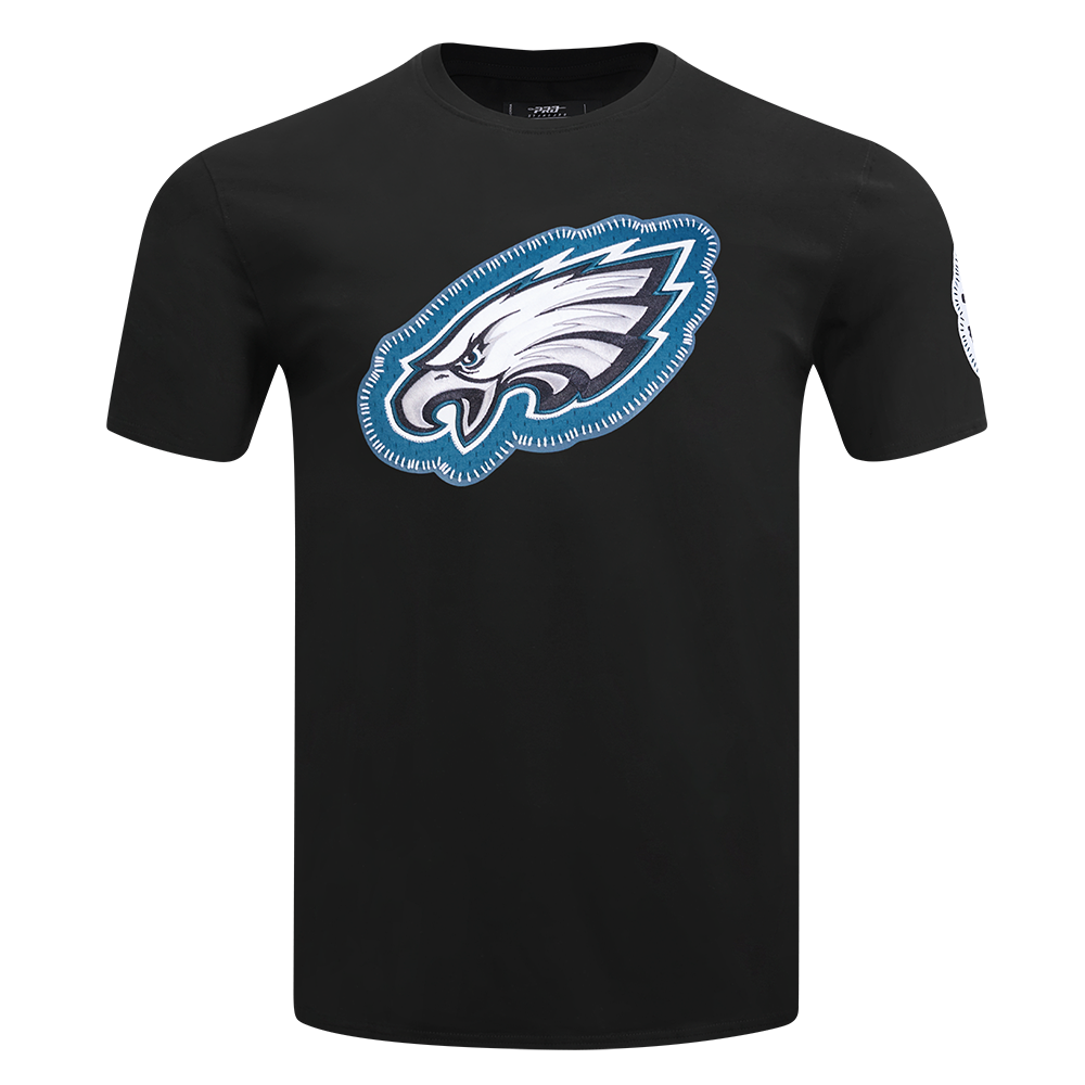 NFL PHILADELPHIA EAGLES DIY PICK STITCH MEN'S SINGLE JERSEY TEE (BLACK)