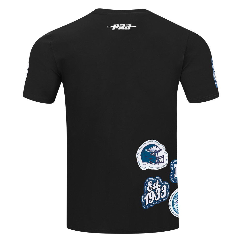 NFL PHILADELPHIA EAGLES DIY PICK STITCH MEN'S SINGLE JERSEY TEE (BLACK)