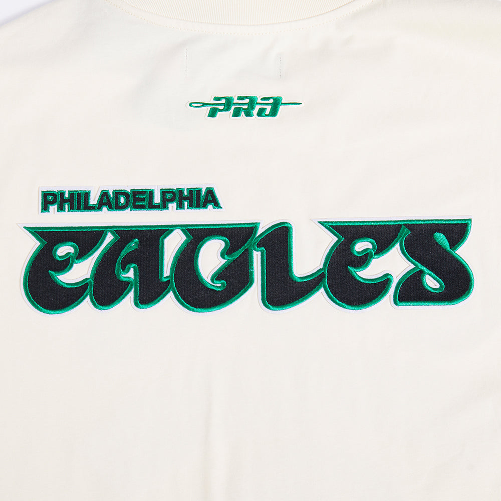 NFL PHILADELPHIA EAGLES BEST OF T-SHIRT À ÉPAULES TOMBANTES POUR HOMME (COQUILLE D'ŒUF)