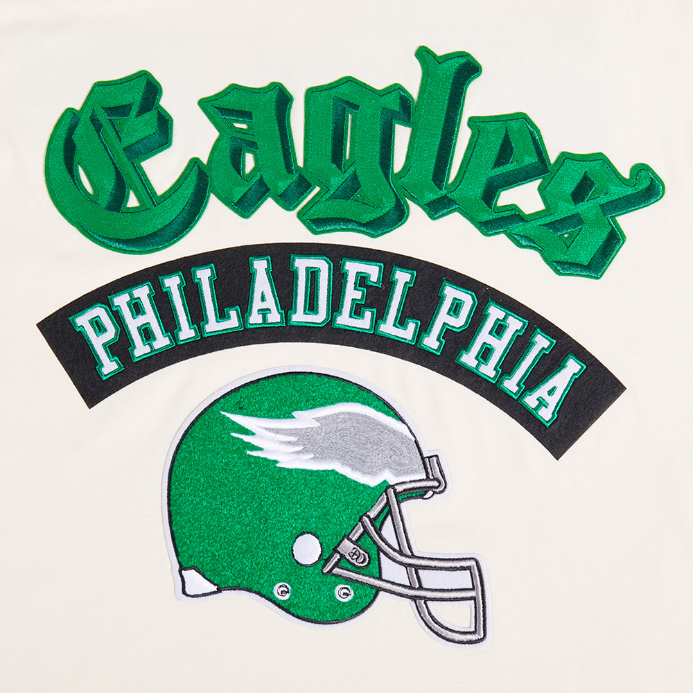 NFL PHILADELPHIA EAGLES BEST OF T-SHIRT À ÉPAULES TOMBANTES POUR HOMME (COQUILLE D'ŒUF)