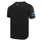NFL PHILADELPHIA EAGLES TEAM BADGE T-SHIRT EN JERSEY SIMPLE POUR HOMME (NOIR)