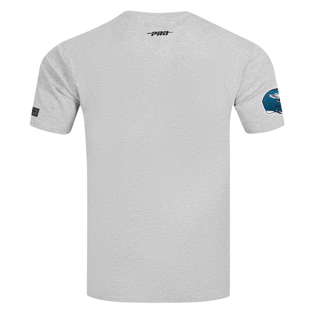 NFL PHILADELPHIA EAGLES TEAM BADGE T-SHIRT EN JERSEY SIMPLE POUR HOMME (GRIS CHINÉ)