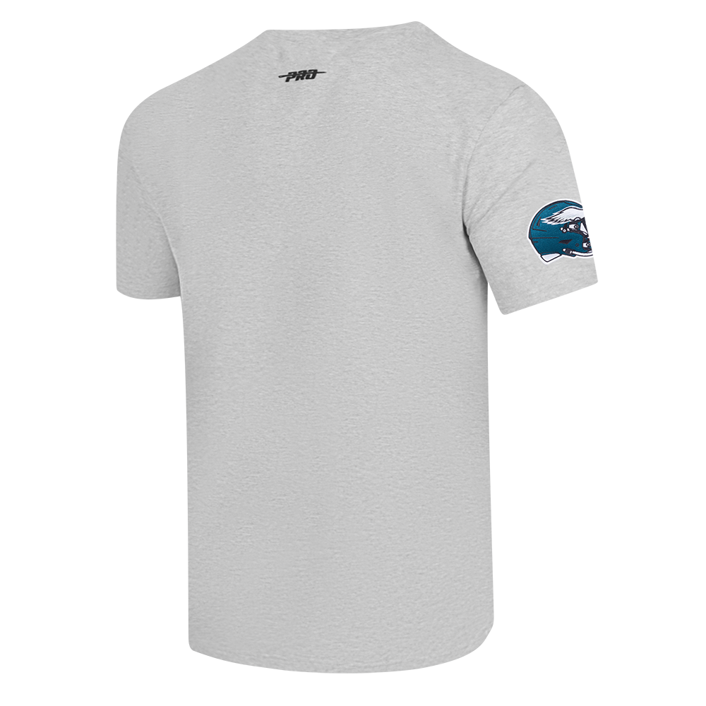 NFL PHILADELPHIA EAGLES TEAM BADGE T-SHIRT EN JERSEY SIMPLE POUR HOMME (GRIS CHINÉ)