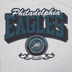 NFL PHILADELPHIA EAGLES TEAM BADGE T-SHIRT EN JERSEY SIMPLE POUR HOMME (GRIS CHINÉ)