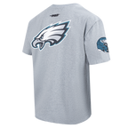 NFL PHILADELPHIA EAGLES LIVING LARGE T-SHIRT EN JERSEY DE COTON À ÉPAULES TOMBANTES POUR HOMME (GRIS CHINÉ FONCÉ)
