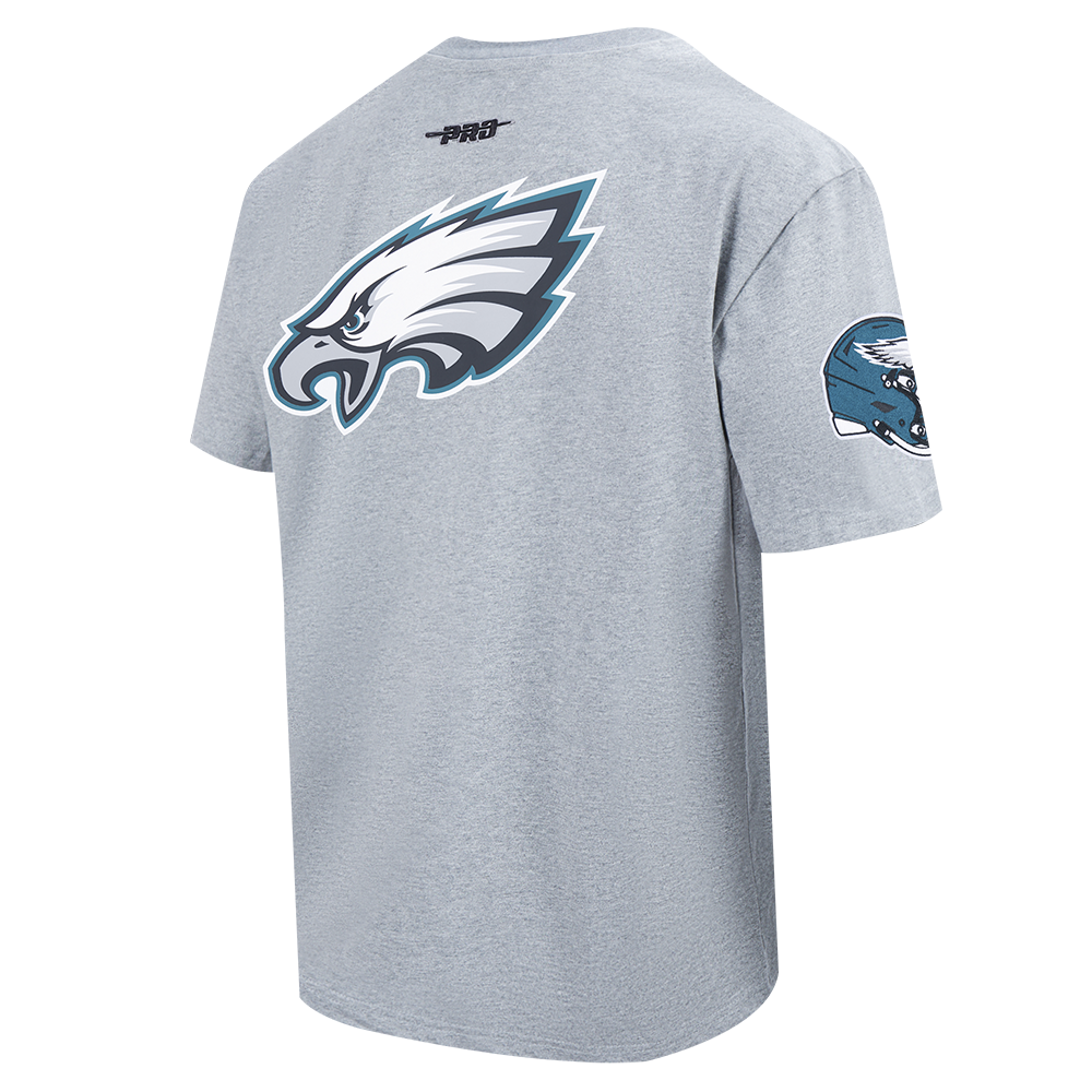 NFL PHILADELPHIA EAGLES LIVING LARGE T-SHIRT EN JERSEY DE COTON À ÉPAULES TOMBANTES POUR HOMME (GRIS CHINÉ FONCÉ)