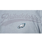 NFL PHILADELPHIA EAGLES LIVING LARGE T-SHIRT EN JERSEY DE COTON À ÉPAULES TOMBANTES POUR HOMME (GRIS CHINÉ FONCÉ)