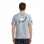 NFL PHILADELPHIA EAGLES LIVING LARGE T-SHIRT EN JERSEY DE COTON À ÉPAULES TOMBANTES POUR HOMME (GRIS CHINÉ FONCÉ)