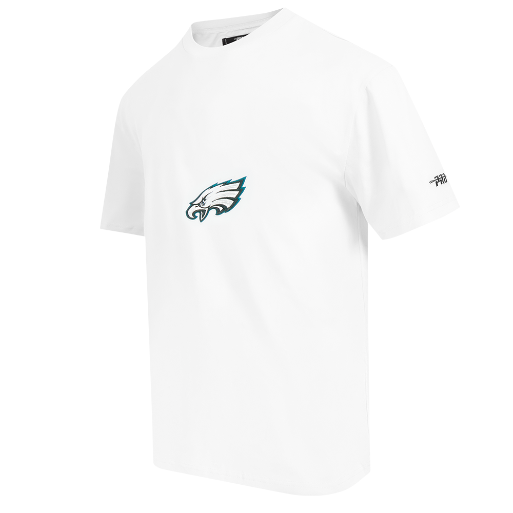 NFL PHILADELPHIA EAGLES LIVING LARGE T-SHIRT EN JERSEY DE COTON À ÉPAULES TOMBANTES POUR HOMME (BLANC)
