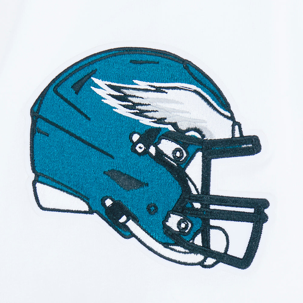 NFL PHILADELPHIA EAGLES LIVING LARGE T-SHIRT EN JERSEY DE COTON À ÉPAULES TOMBANTES POUR HOMME (BLANC)