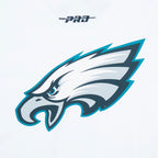 NFL PHILADELPHIA EAGLES LIVING LARGE T-SHIRT EN JERSEY DE COTON À ÉPAULES TOMBANTES POUR HOMME (BLANC)
