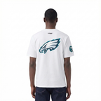 NFL PHILADELPHIA EAGLES LIVING LARGE T-SHIRT EN JERSEY DE COTON À ÉPAULES TOMBANTES POUR HOMME (BLANC)