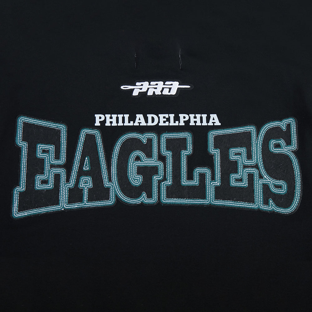 NFL PHILADELPHIA EAGLES T-SHIRT À MANCHES COURTES POUR HOMME (NOIR)