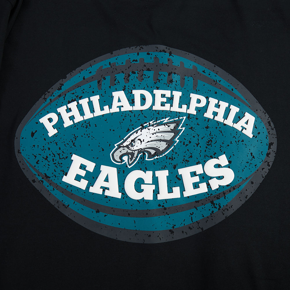 NFL PHILADELPHIA EAGLES T-SHIRT À MANCHES COURTES POUR HOMME (NOIR)