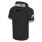NFL PHILADELPHIA EAGLES SAQUON BARKLEY #26 CLASSIC PNN CHANDAIL À CAPUCHON À MANCHES COURTES POUR HOMME