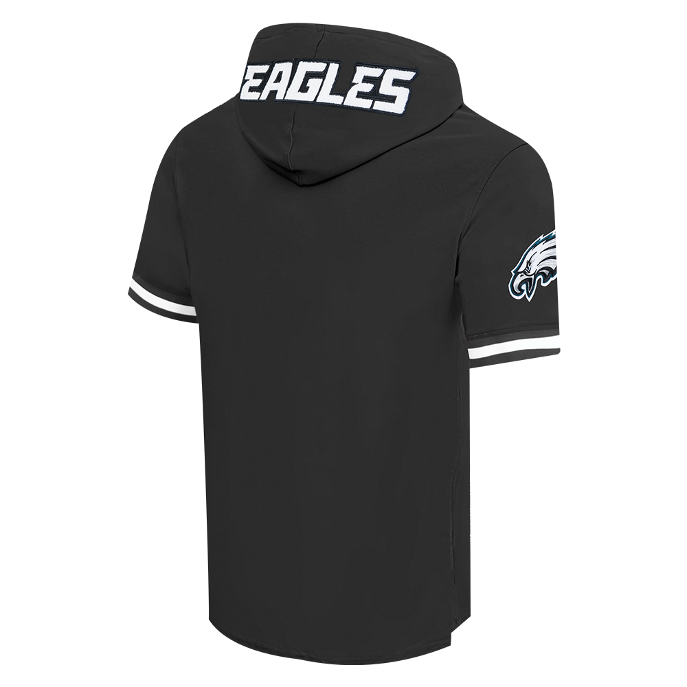 NFL PHILADELPHIA EAGLES SAQUON BARKLEY #26 CLASSIC PNN CHANDAIL À CAPUCHON À MANCHES COURTES POUR HOMME