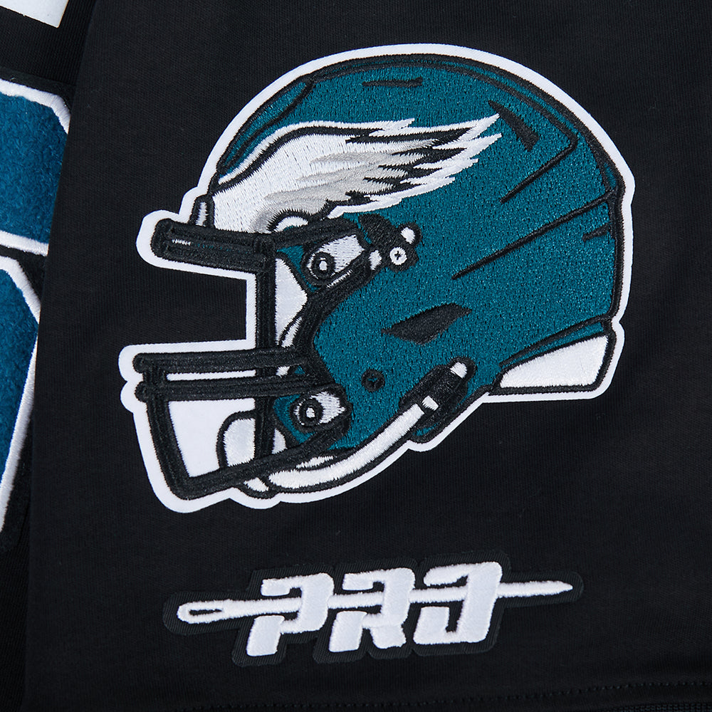 NFL PHILADELPHIA EAGLES SAQUON BARKLEY #26 CLASSIC PNN CHANDAIL À CAPUCHON À MANCHES COURTES POUR HOMME