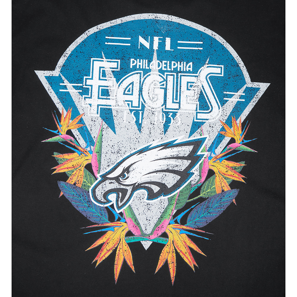 NFL PHILADELPHIA EAGLES PARADISE T-SHIRT À MANCHES COURTES POUR HOMME (NOIR)